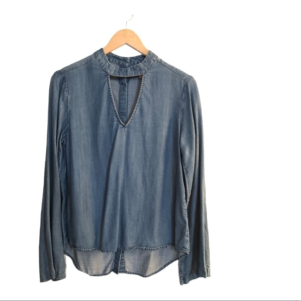 Cloth & Stone chambray top size XS